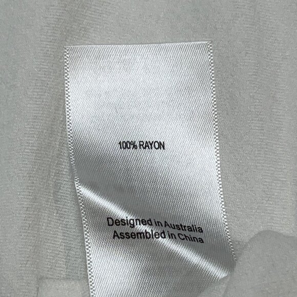 T Lulah Top Womens XS White Button Down Blouse Ruffle Embroidered Sleeve Boho - Picture 7 of 7